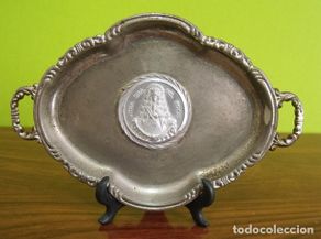 Antiques: Bandeja Recuerdo Virgen Nuestra Señora del Rocío